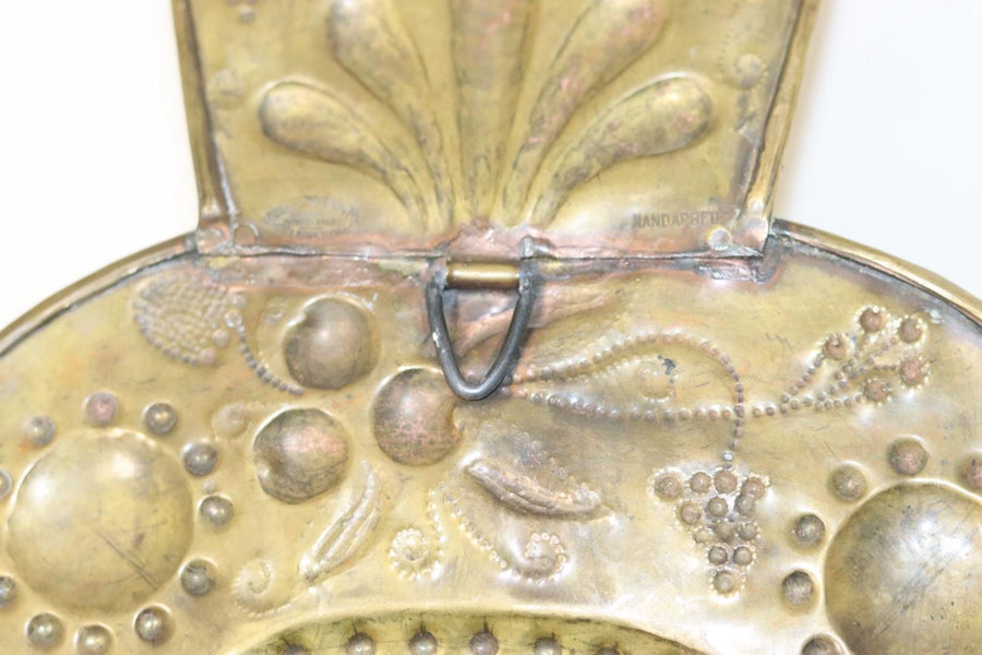 Baroque Style Large Mid-Century Brass Swedish Sconce