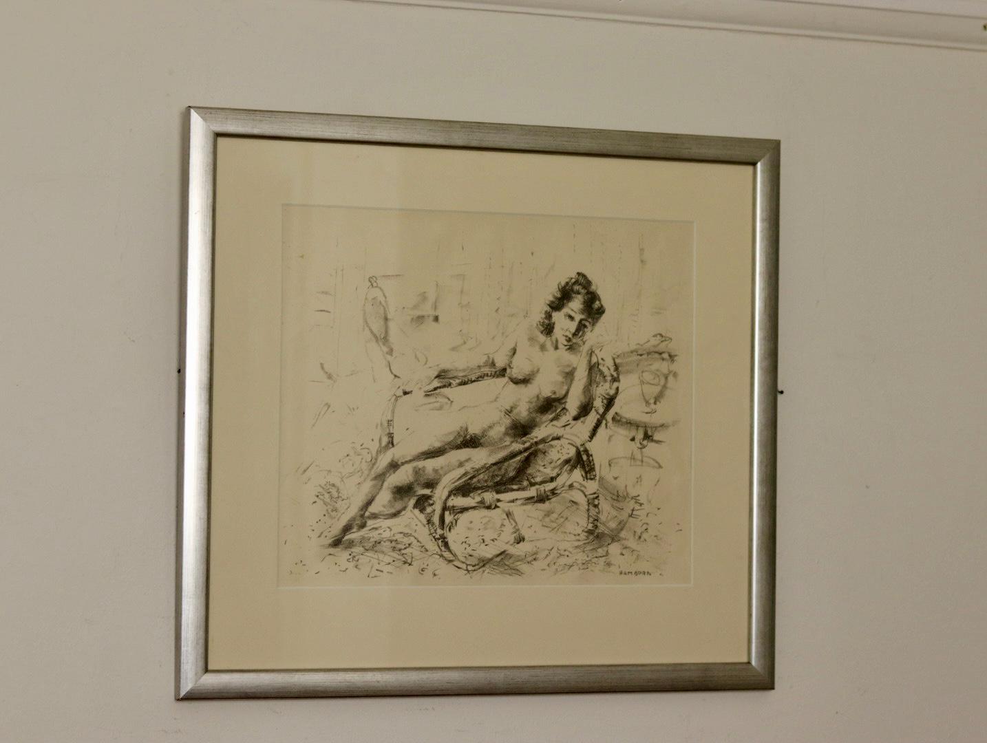"Reclining Nude" by Axel Hamborn