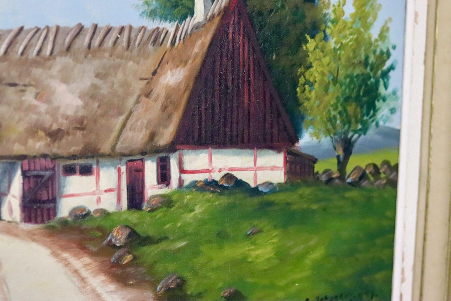 "Landscape with Farmhouse" by E Johansson