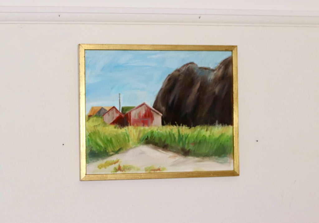 Original Swedish Oil On Canvas Painting "LIGHT IN DARKNESS"