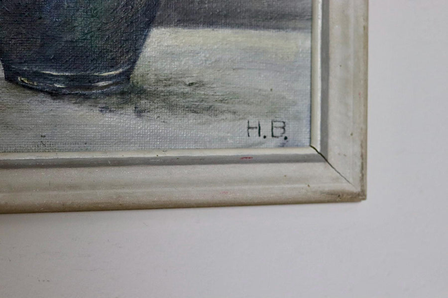 Swedish Oil On Panel Painting "Spring Bouquet"