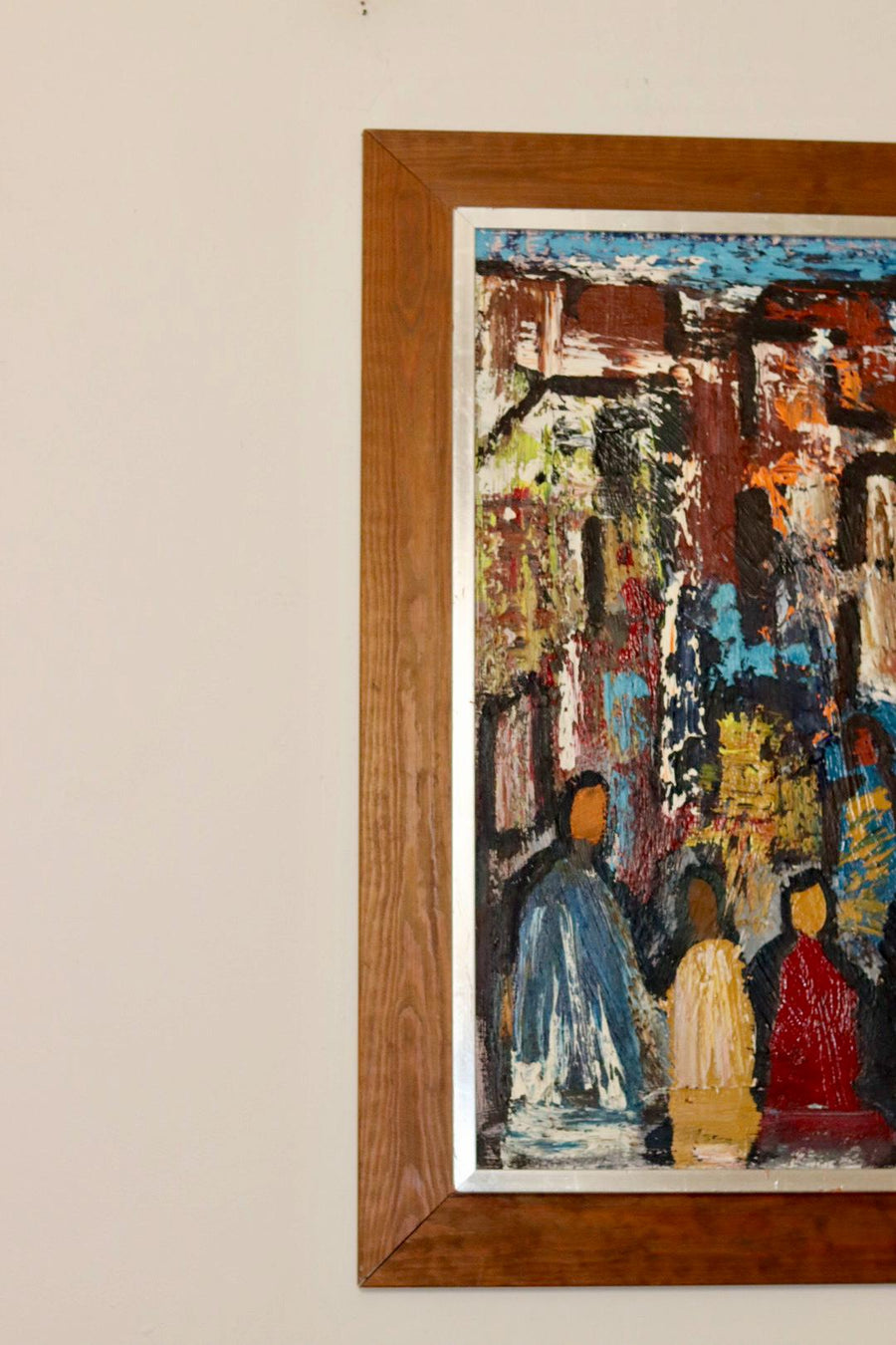 "Six Figures with Red Houses" by GÖSTA FALCK