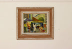 Original Swedish Oil on Panel "French Street Life"