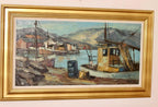 "Harbour Scene with Fishing Boat" by Finn Andersen