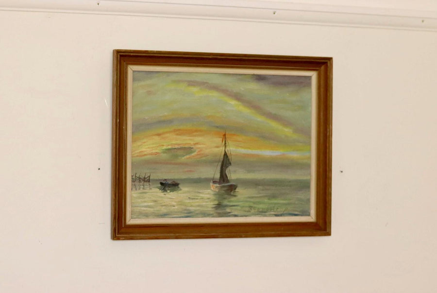 "Sunset Boats" by KAJ BRANDSTRUP