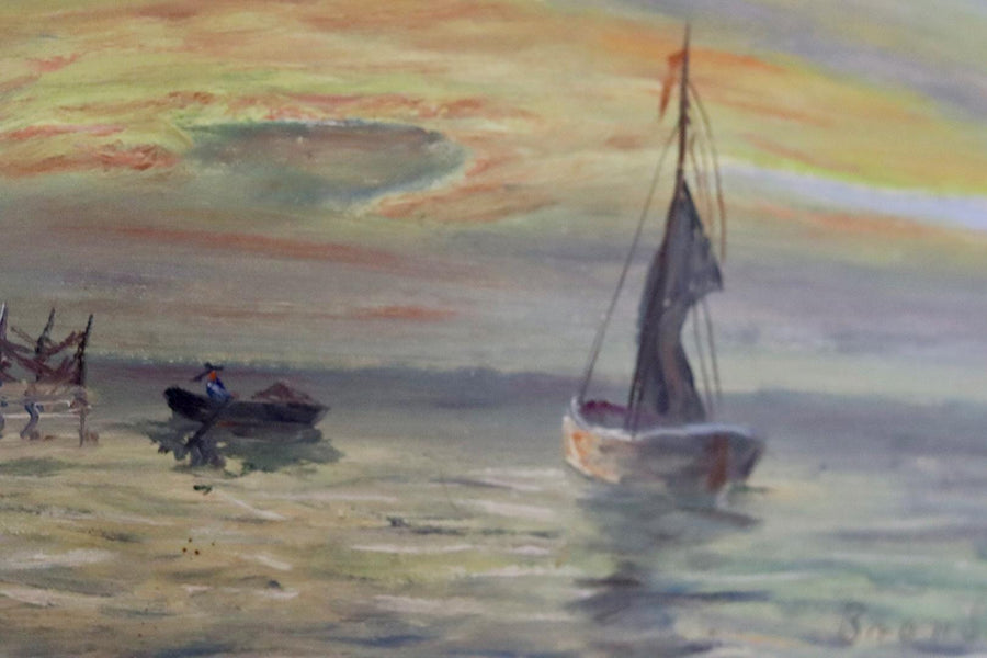"Sunset Boats" by KAJ BRANDSTRUP