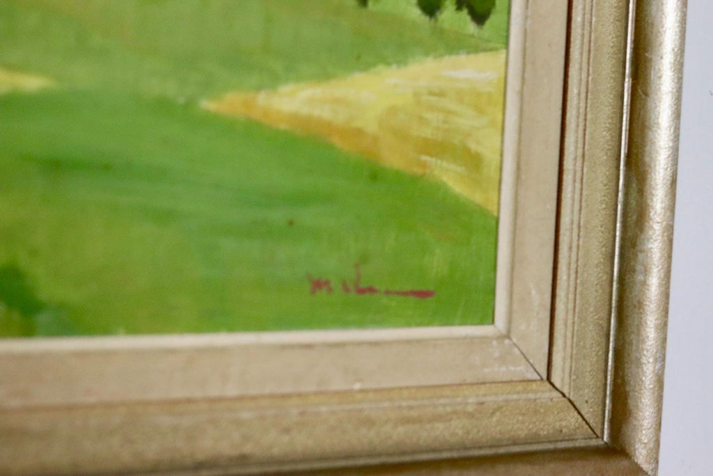 Original Swedish Mid-Century Oil On Panel Painting "Landscape"