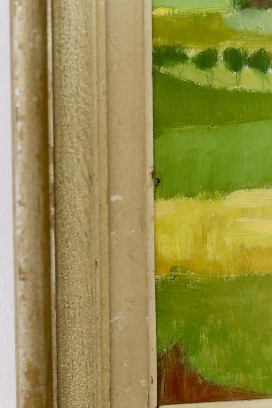 Original Swedish Mid-Century Oil On Panel Painting "Landscape"