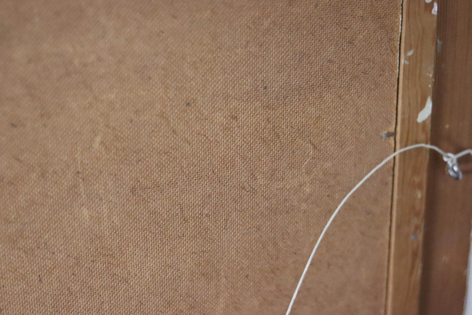 Original Swedish Mid-Century Oil On Panel Painting "Town"