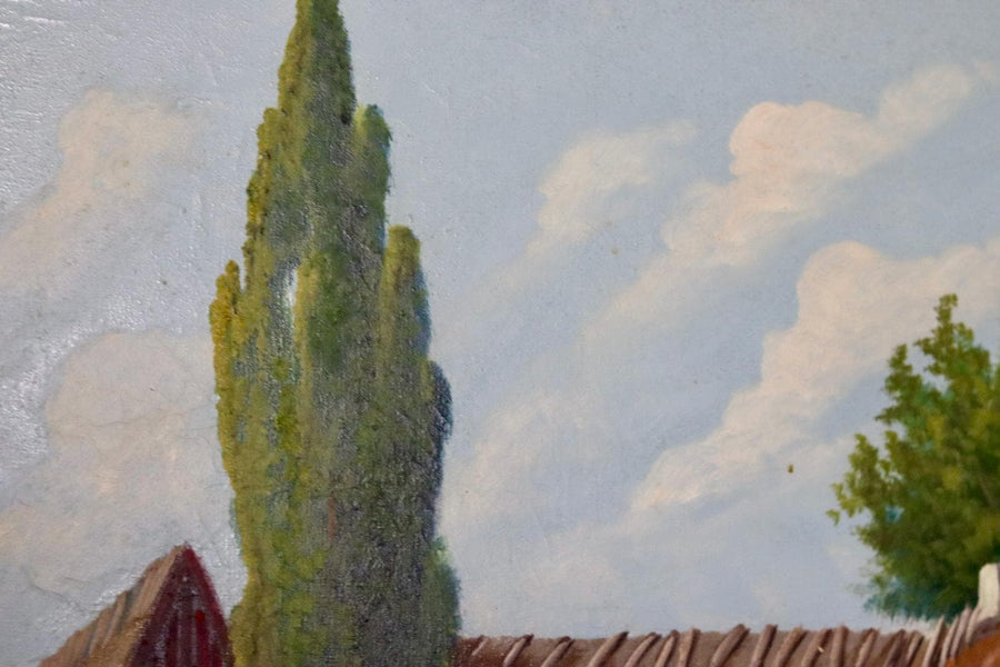 "Landscape with Farmhouse" by E Johansson