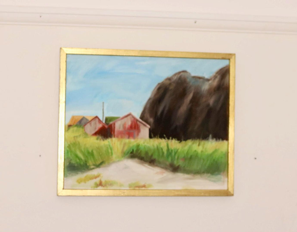 Original Swedish Oil On Canvas Painting "LIGHT IN DARKNESS"