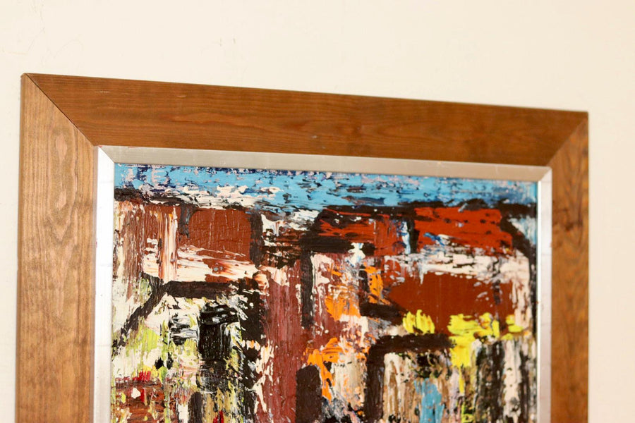 "Six Figures with Red Houses" by GÖSTA FALCK