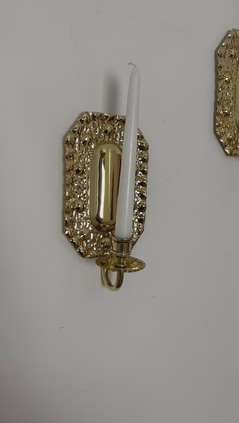 Mid Century Swedish Brass Sconces