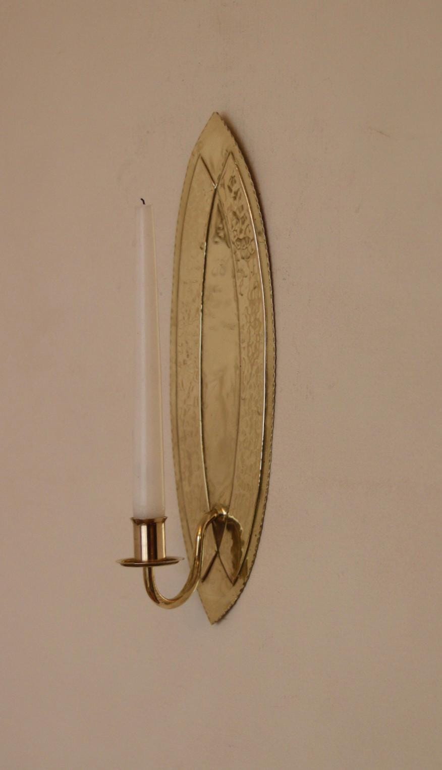 Pair of Mid-Century Swedish Brass Sconces