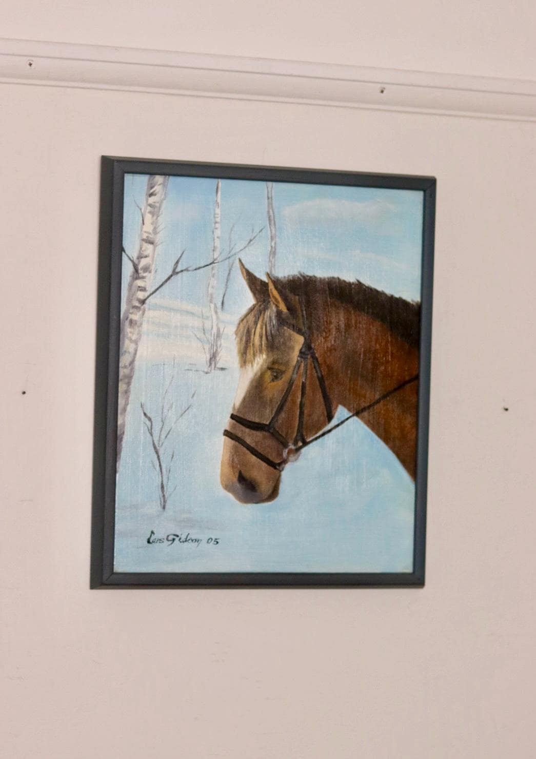 "HORSE IN SNOW" by Lars Gideon