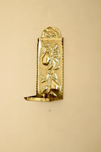 Vintage European Brass Sconce in Pear Motif