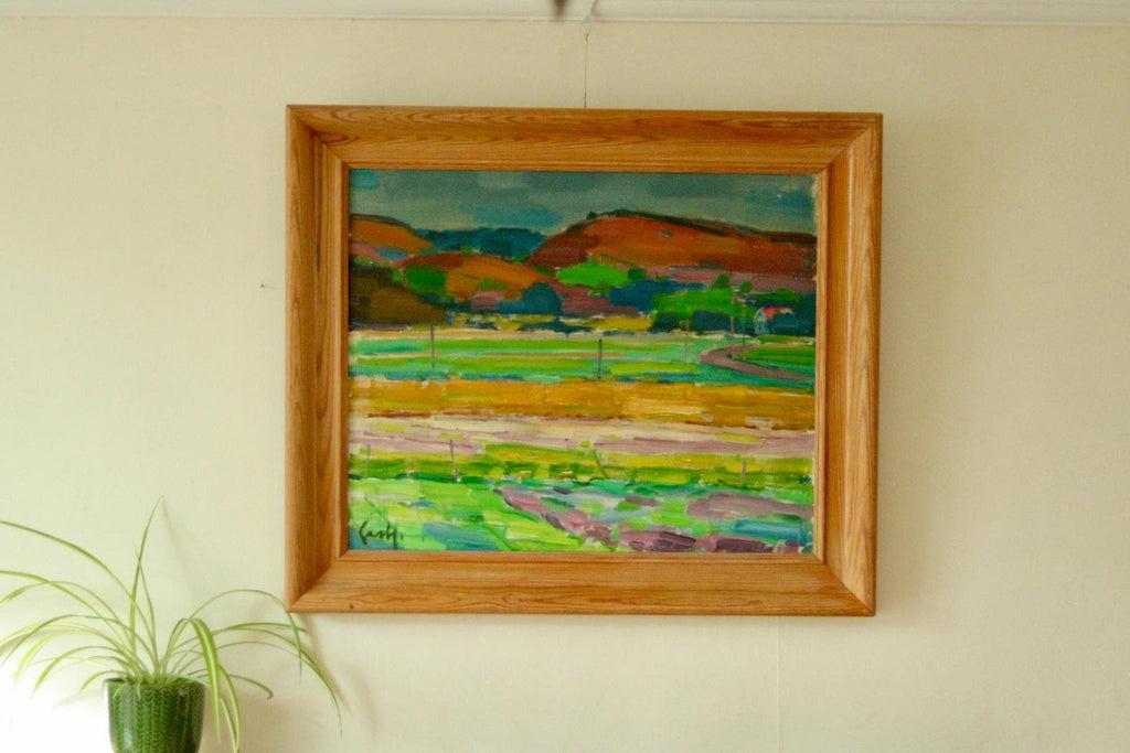 Original Mid-Century Swedish Oil on Canvas – By GERHARD LUNDBERG