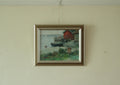 Vintage Oil on Canvas – “Sjöbodar