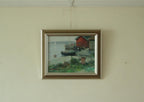 Vintage Oil on Canvas – “Sjöbodar