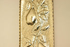 Vintage European Brass Sconce in Pear Motif