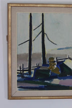 “Winter Day in the Garden” by Kåge Liefwendal 1960s