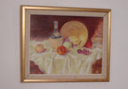 “Still Life with Fruit and Bottle” by A.K.