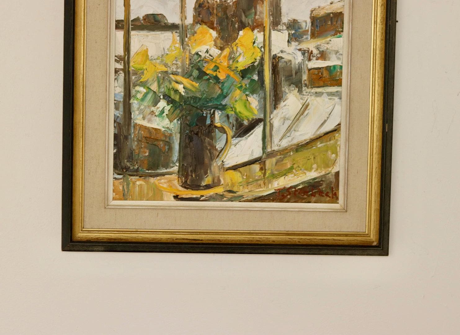 "Yellow Flowers by a Window"  by T. Stenbäck