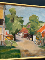 Street with Houses and Trees By Ulfe