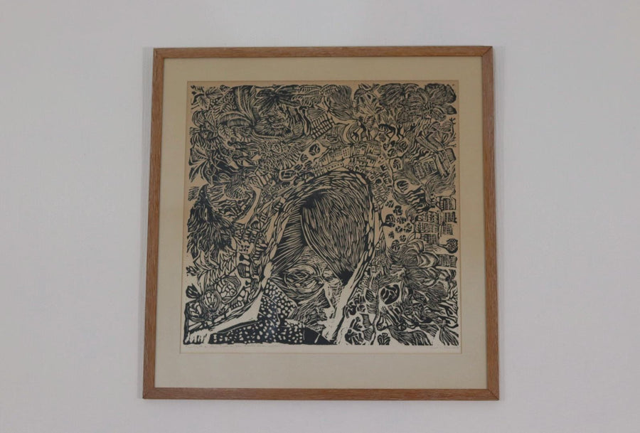 Woodcut by Kerstin Abram Nilsson