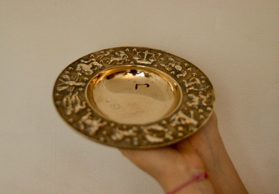 Zodiac Brutality Vintage Brass Dish