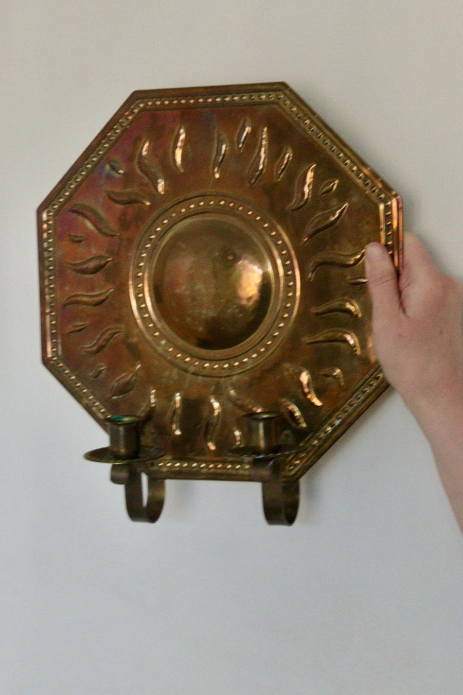 Pair of Mid-Century Brass Swedish Sconces by Torbjörn Tested
