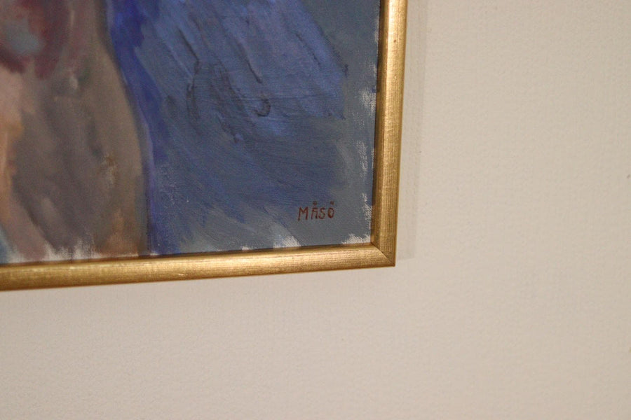 Model Against Blue by Knut Måsö