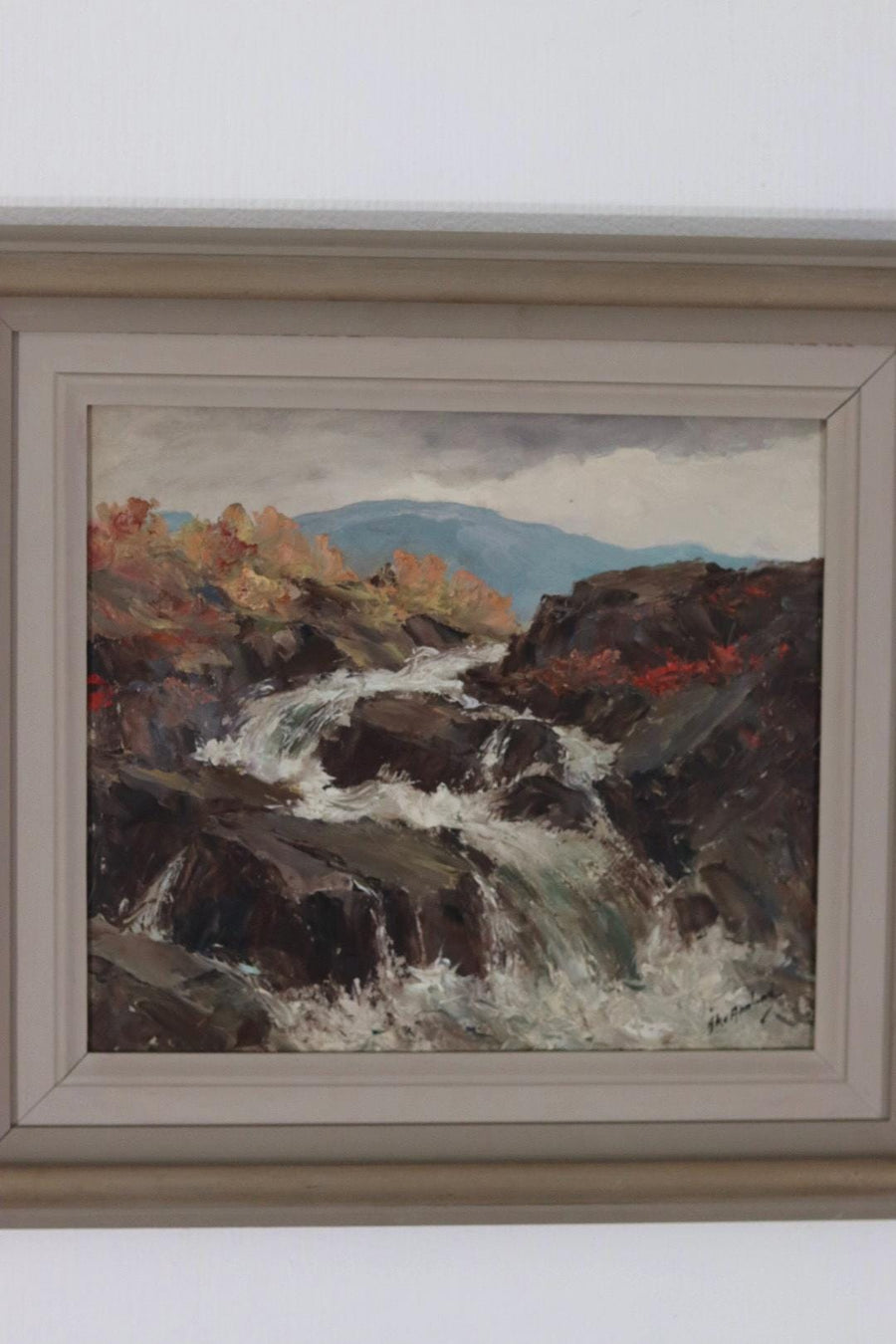 “Landscape with Waterfall” by Åke Ahmlund