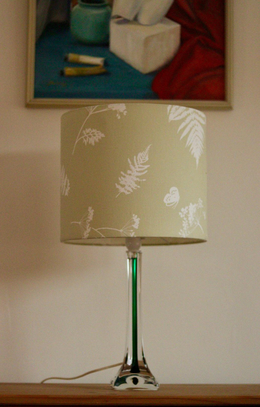Vintage Glass table lamp by Hannelore Dreutler, Studio Åhus, Sweden, 1990's