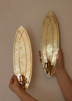 Pair of Mid-Century Swedish Brass Sconces