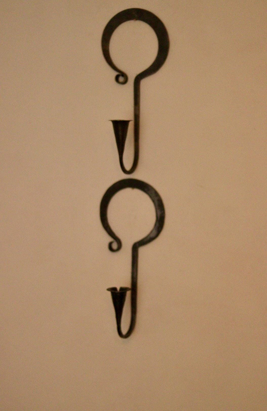 Pair of Wrought Iron Mid-Century Swedish Sconces  by Akta