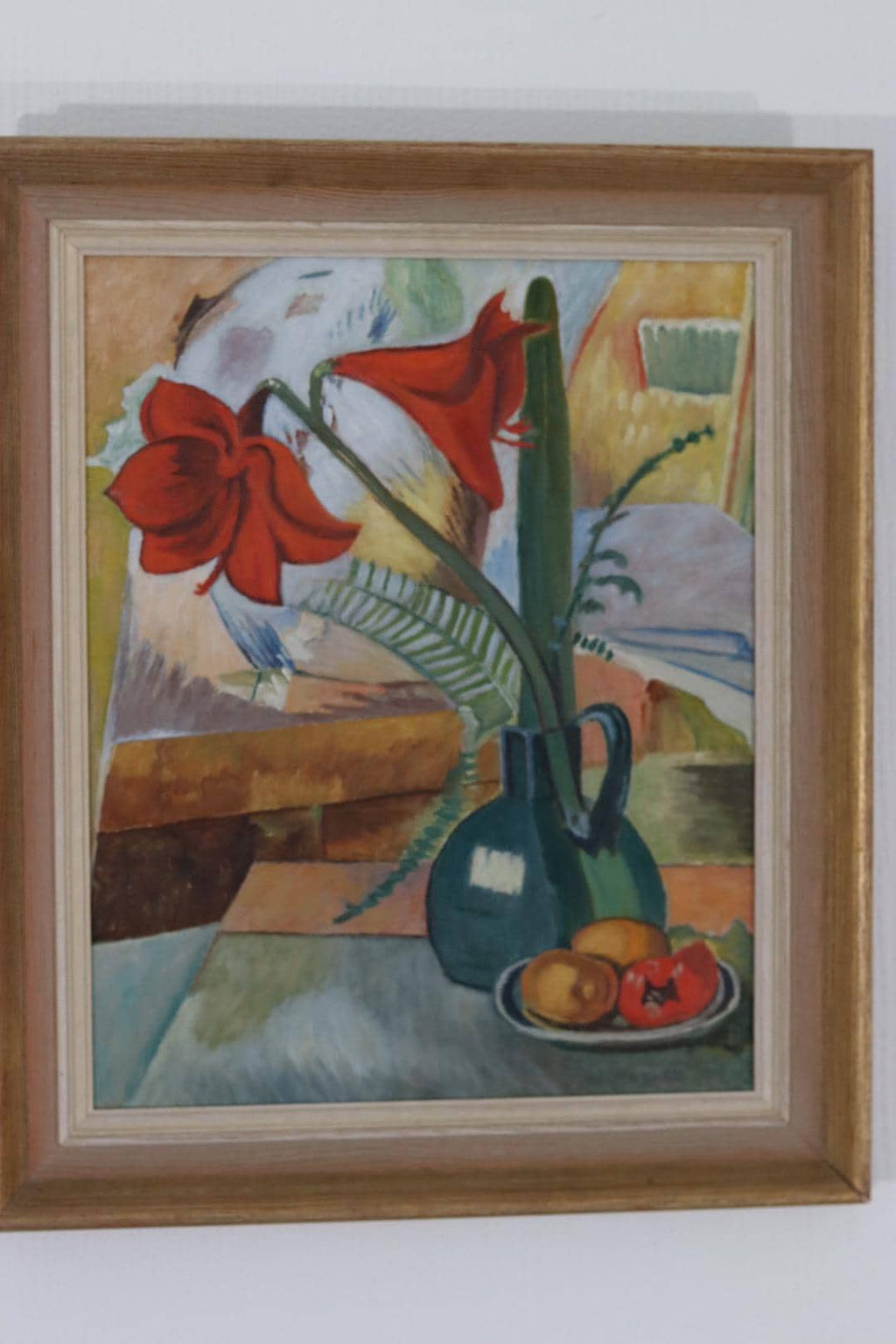 “Amaryllis and Fruit” by A. Lindblom
