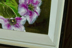 Original Swedish Mid Century Oil on Canvas "Flowers" - Vintage & Framed