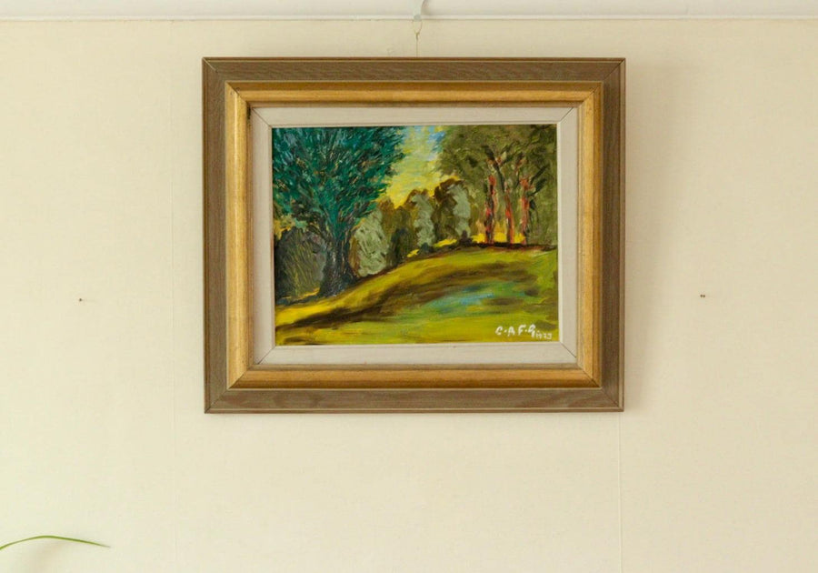 "Soluppgång i Parklandskap by Gustaf Forsberg