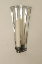 1925, Pair Of Early Century Swedish Pewter Sconces by Tage Fong‑Stedt