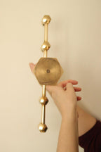 Swedish Brass Five Arm Candelabra By Gusum