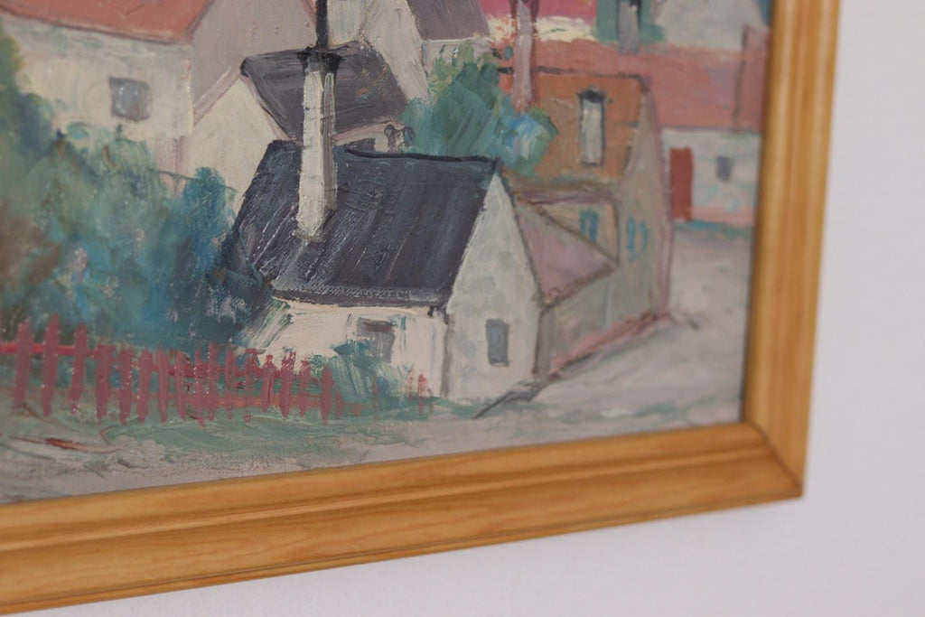 “Village Scene” by E. R. Olsson