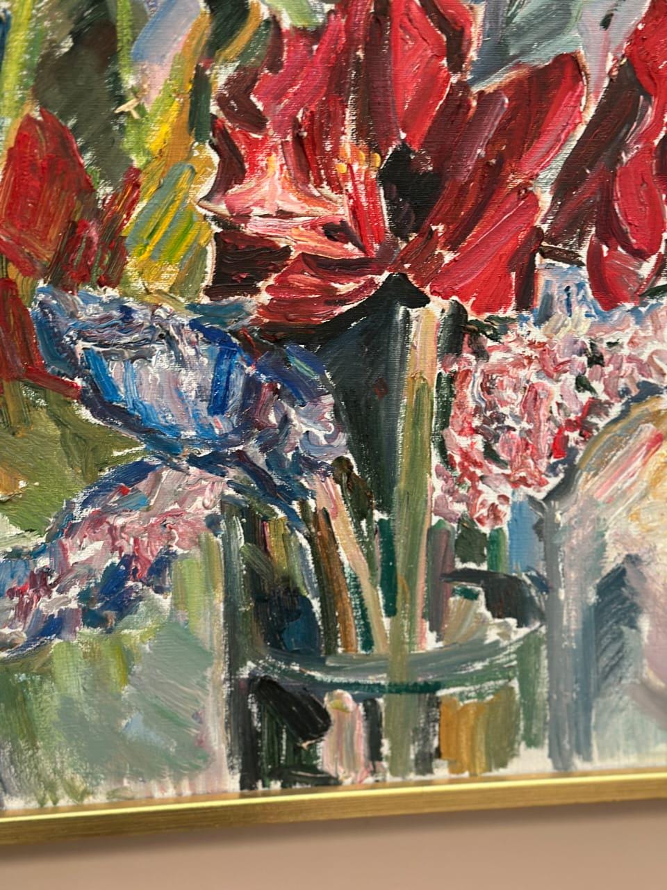 “Amaryllis and Hyacinths” by Harry Thomander