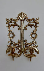 Single Mid Century Swedish Brass Sconce
