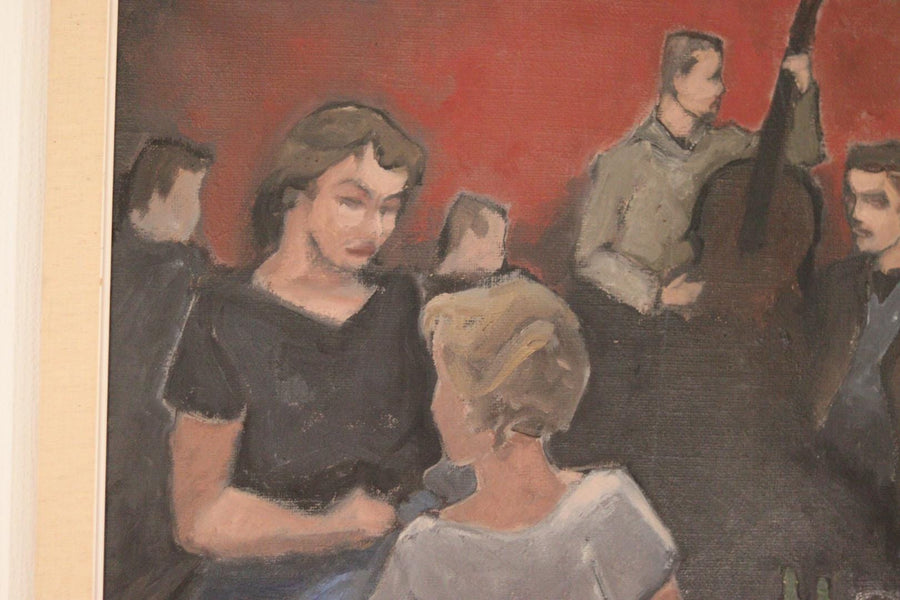 Original Mid-Century Norwegian Oil on Canvas – by Otto Olsen, 1958