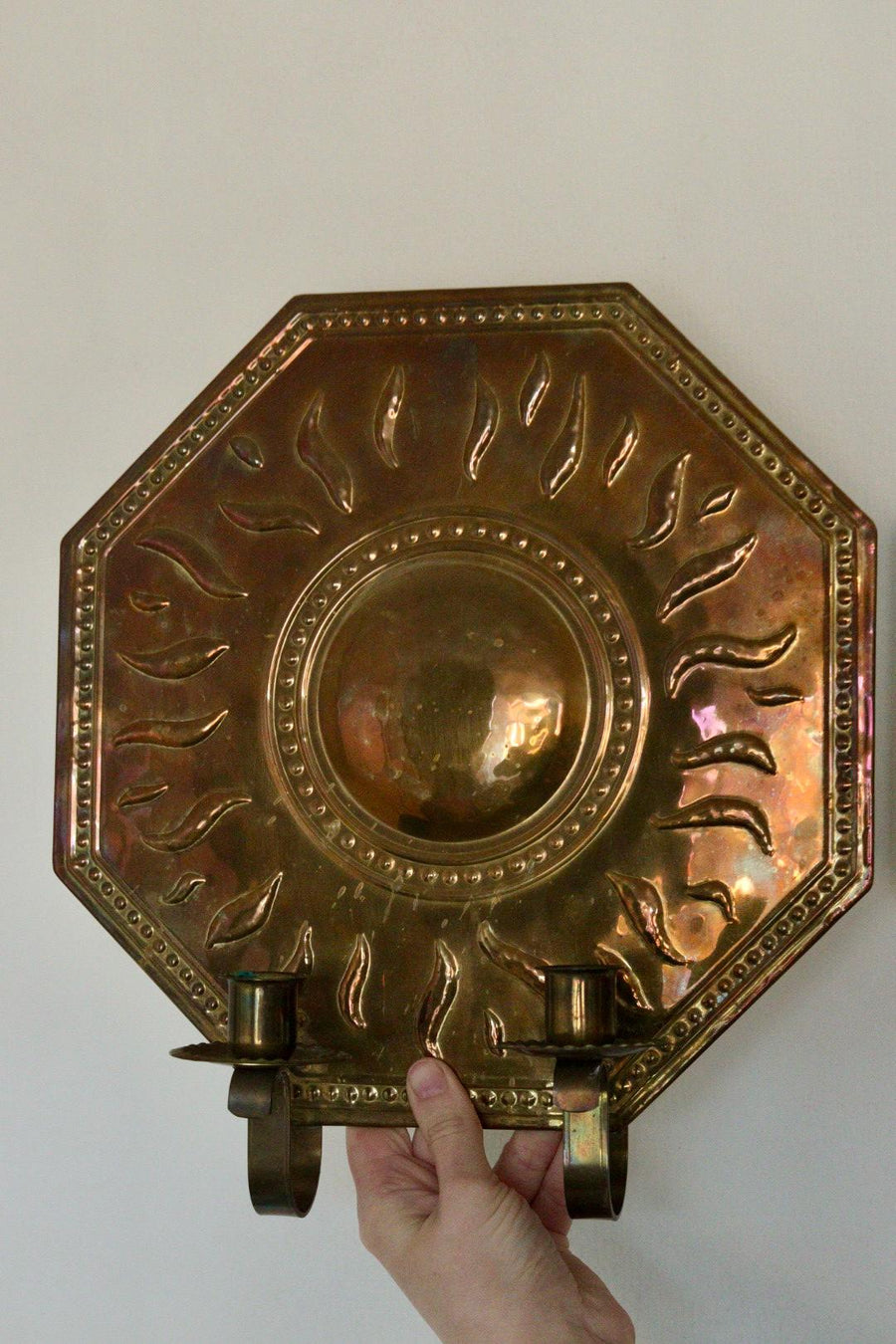 Pair of Mid-Century Brass Swedish Sconces by Torbjörn Tested