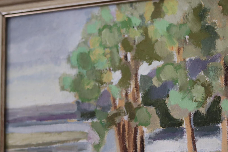 “Trees and Lake” by H. Larsson