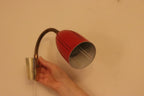 Vintage Red Wall Sconce, Swedish