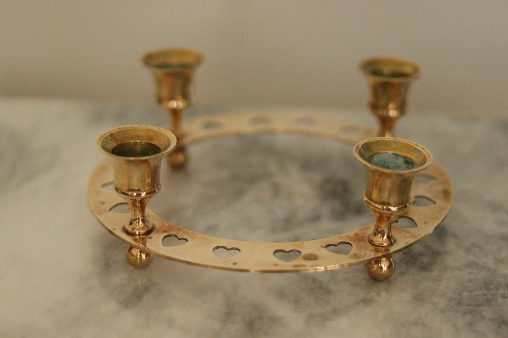 Mid-Century Swedish Brass Candelabra