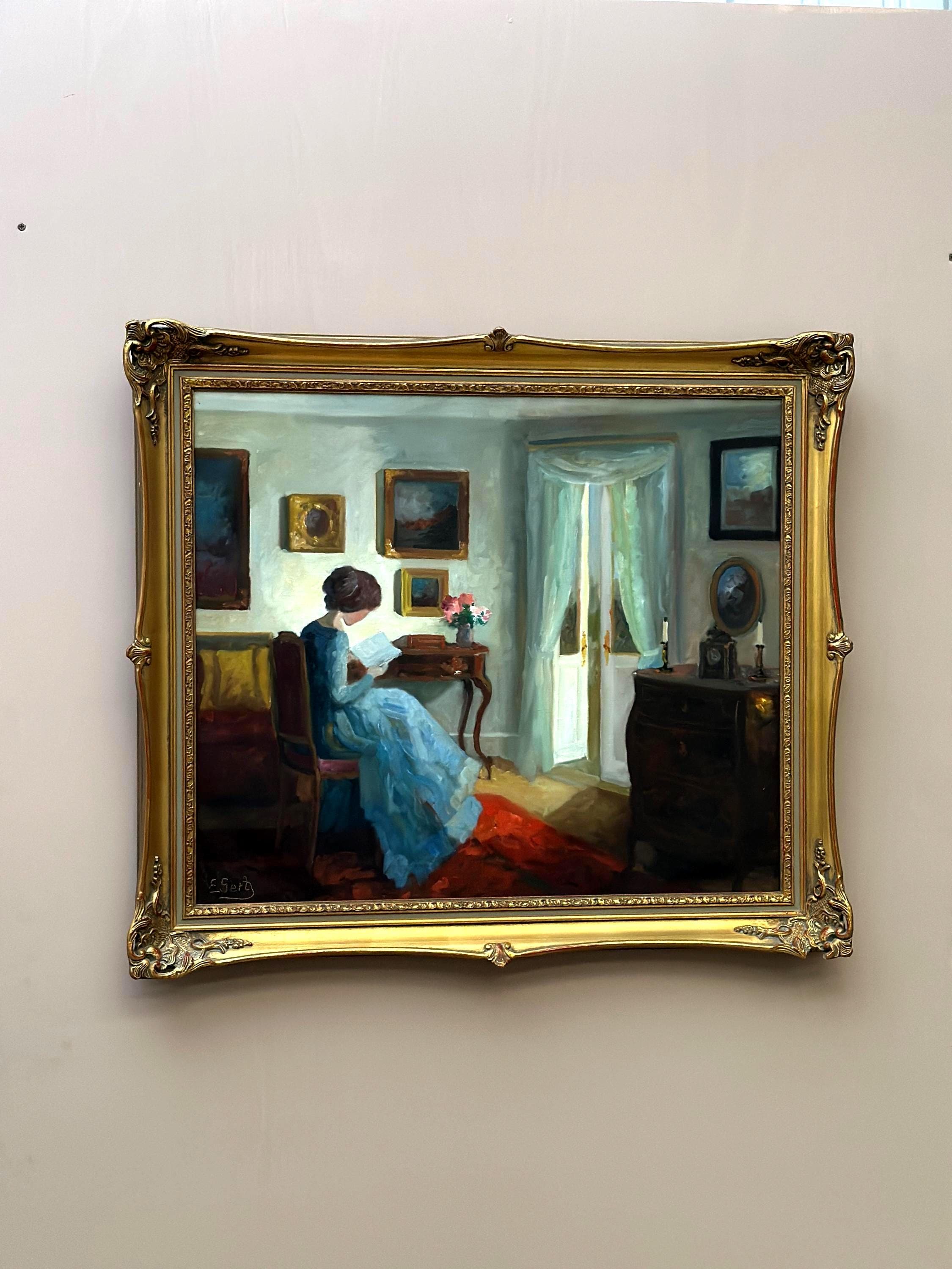 “Woman Reading” by Edith Gert